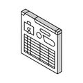 audit trail isometric icon vector illustration