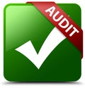 Audit validate icon green square button