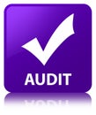 Audit (validate icon) purple square button