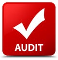 Audit (validate icon) red square button