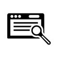 Audit, webpage, data icon