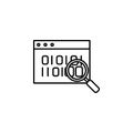Audit, webpage icon. Element of general data project icon for mobile concept and web apps. Thin line Audit, webpage icon can be us
