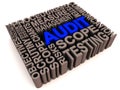Audit words collage