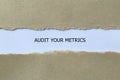 audit your metrics on white paper