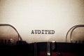 Audited concept view Royalty Free Stock Photo