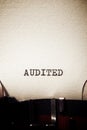 Audited concept view Royalty Free Stock Photo