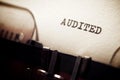 Audited concept view Royalty Free Stock Photo