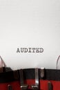 Audited concept view Royalty Free Stock Photo