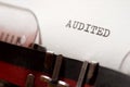Audited concept view Royalty Free Stock Photo