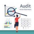 Auditing concepts. Vector flat design