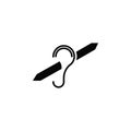 Audition sign, icon. Element of simple icon for websites, web design, mobile app, infographics. Thick line icon for website design