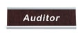 Auditor Name Plate