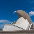 Auditorio de Tenerife in Santa Cruz de Tenerife, Spain. Futuristic building designed by Santiago Calatrava Royalty Free Stock Photo