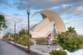 Auditorium Adan Martin at Santa Cruz de Tenerife, Canary islands, Spain Royalty Free Stock Photo