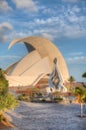 Auditorium Adan Martin at Santa Cruz de Tenerife, Canary islands, Spain Royalty Free Stock Photo