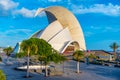 Auditorium Adan Martin at Santa Cruz de Tenerife, Canary islands, Spain Royalty Free Stock Photo