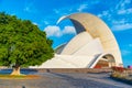 Auditorium Adan Martin at Santa Cruz de Tenerife, Canary islands, Spain Royalty Free Stock Photo