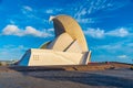 Auditorium Adan Martin at Santa Cruz de Tenerife, Canary islands, Spain Royalty Free Stock Photo