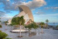 Auditorium Adan Martin at Santa Cruz de Tenerife, Canary islands, Spain Royalty Free Stock Photo