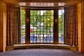 Auditorium from bay window frame Royalty Free Stock Photo