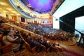 The auditorium of the Central Academic Theatre Royalty Free Stock Photo