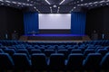 Auditorium cinema room scene Royalty Free Stock Photo