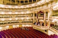 Auditorium of the famous Semper Opera in Dresden Royalty Free Stock Photo