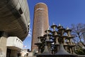 Auditorium and tower in La Part-Dieu district of Lyon Royalty Free Stock Photo