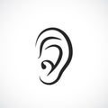 Auditory ear vector icon