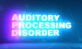 Auditory processing disorder Royalty Free Stock Photo