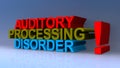 Auditory processing disorder on blue Royalty Free Stock Photo