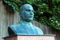 Aue-Bad Schlema, Germany - June 4, 2023: Monument to Ernst Thalmann, a German politician in the Weimar Republic who was the