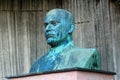 Aue-Bad Schlema, Germany - June 4, 2023: Monument to Ernst Thalmann, a German politician in the Weimar Republic who was the