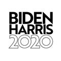 Biden Harris 2020 American Presidential Election Ticket Text Royalty Free Stock Photo