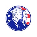 Democrat Joe Biden and Kamala Harris US Presidential Election 2020 Retro Royalty Free Stock Photo