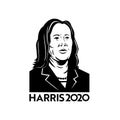 American Candidate Kamala Devi Harris for Vice President Election 2020 Retro