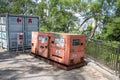 5 Aug 2019 - Hong Kong: mobile Industrial grade power generator on the construction site