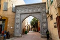 Aug 2017, Kashgar, Xinjinag, China: arabic style decorated archway in the streets of Kashgar Ancient Town.