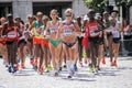 6 Aug `17 - London World Athletics Championships marathon: Alyson Dixon GBR leads the race early