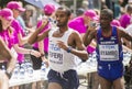 6 Aug `17 - London World Athletics Championships marathon: Maru Teferi and Paulus Ilyambo