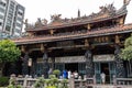 People who make a wish at a Lungshan temple, Taipei City, Taiwan, Aug 20, 2019