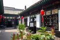 Aug 2013 - Pingyao, Shanxi province, China - One of the courtyards of Ri Sheng Chang, the oldest bank in the world in Pingyao