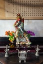 Aug 2013 - Pingyao, Shanxi province, China - Traditional Chinese porcelain statue in Pingyao Ancient City