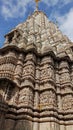 Stone carvings at Jagdish Temple, Udaipur, Rajasthan, India. Royalty Free Stock Photo