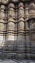 Stone carvings at Jagdish Temple, Udaipur, Rajasthan, India. Royalty Free Stock Photo