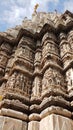 Stone carvings at Jagdish Temple, Udaipur, Rajasthan, India. Royalty Free Stock Photo