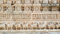 Stone carvings at Jagdish Temple, Udaipur, Rajasthan, India. Royalty Free Stock Photo