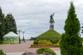 11 AUG 2020, UFA, RUSSIA: Monument of Salawat Yulaev in Ufa, Bashkortostan, Russia Royalty Free Stock Photo