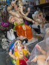 An workshop at making lord Ganesha Idols for upcoming Ganesh Utsav chinchpokli Mumbai Maharashtra