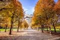 Augarten Park in Fall, Vienna, Austria